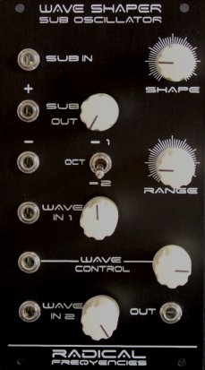 Eurorack Module Waveshaper-Suboscillator from Radical Frequencies