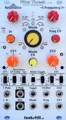 Eurorack Module Filter Threek 13700 from Funkstill