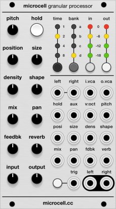 Eurorack Module Microcell - uCell, µCell, Micro Supercell (aluminum panel) from Grayscale