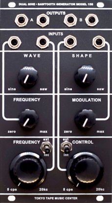 Eurorack Module Dual Sine Sawtooth Generator Model 158 REV3(Built-in amp) from Tokyo Tape Music Center