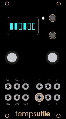 Eurorack Module temps utile (PCB Panel) from Oscillosaurus