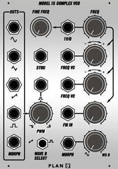 Eurorack Module Model 15 Complex VCO from Plan B