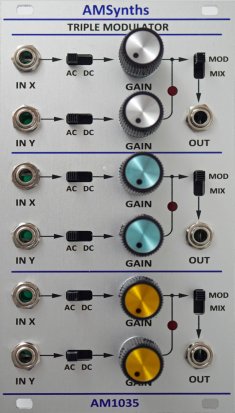 Eurorack Module AM1035 Triple Modulator from AMSynths