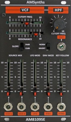 Eurorack Module AM8109SE JP-8 FILTERS from AMSynths