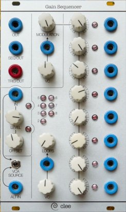 Serge Module Looping Gain Sequencer from Clee