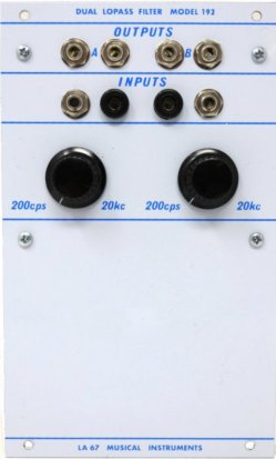 Buchla Module Model 192 Dual Lopass Filter from Buchla