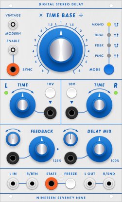 Buchla Module Digital Stereo Delay (DSD) from 1979