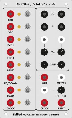 Serge Module Rhythm / Dual VCA / :N from Random*Source