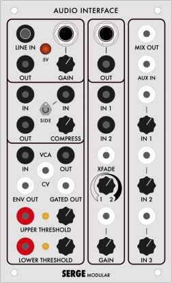 Serge Module AUDIO INTERFACE from Random*Source