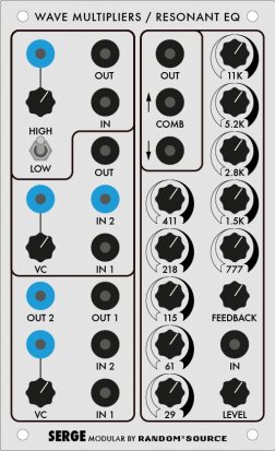 Serge Module Serge WaveMultipliers & Res EQ from Random*Source