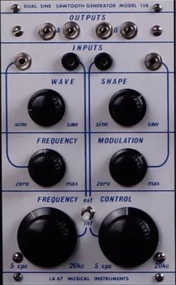 Buchla Module Model 158 Dual Sine-Sawtooth Oscillator from Buchla