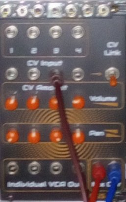 Eurorack Module Stereo VCA mixer from Guru Gara Synth