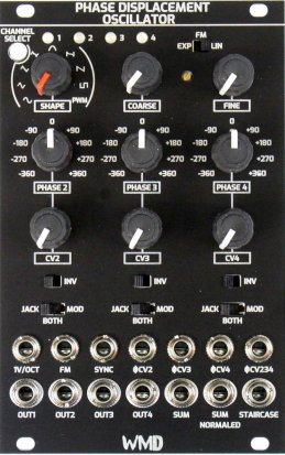 Eurorack Module Phase Displacement Oscillator MkII (BLACK) from WMD