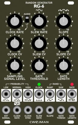 Eurorack Module RG-6 (Grayscale alt panel) from Cwejman