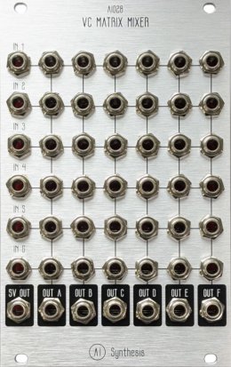 Eurorack Module AI028 Voltage Controlled Matrix Mixer from AI Synthesis