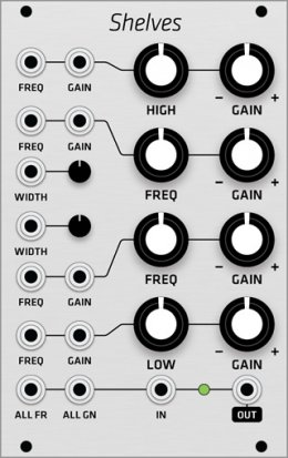 Eurorack Module Mutable Instruments Shelves (Grayscale panel) from Grayscale