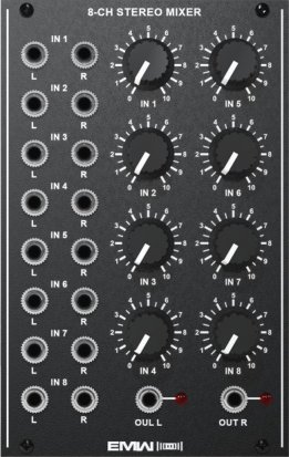 Eurorack Module 8-channel Stereo Mixer from EMW