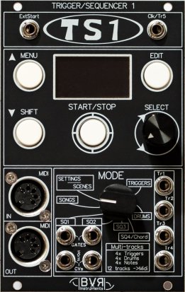 Eurorack Module TS1 Eurorack hardware Sequencer BK from Bvr-Instruments