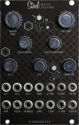 Eurorack Module Standard VCO, Dark Mode from Stoel Music Systems