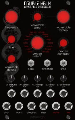 Eurorack Module Double Helix Wavetable Processor (2025) from Pittsburgh Modular