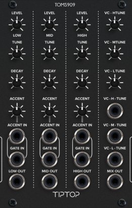 Eurorack Module TOMS909 (BLACK) from Tiptop Audio