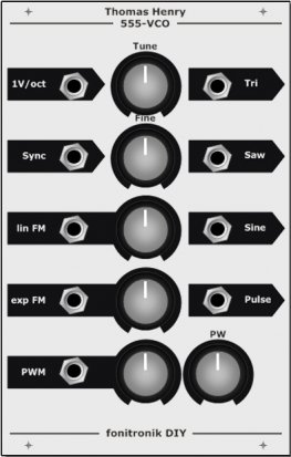 Eurorack Module Thomas Henry's 555-VCO from Fonitronik