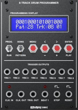 Eurorack Module 8-track Drum Programmer from EMW