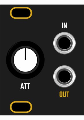 Eurorack Module Dusty Clouds - Att 1U Matte Black / Gold panel from Other/unknown