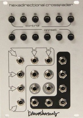 Eurorack Module hexadirectional crossfader from brownshoesonly