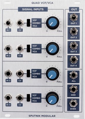 Eurorack Module Quad VCF/VCA from Sputnik Modular