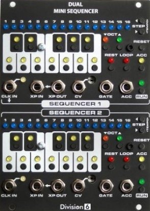 Eurorack Module Dual Mini Sequencer from Division 6