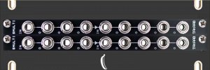 Eurorack Module Switched Passive Multiple 2x 1U horizontal from Takaab