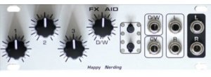 Eurorack Module FX AID 1U from Happy Nerding