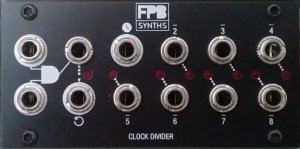 Eurorack Module 1U Clock Divider from FPB