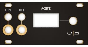 Eurorack Module Zeroscope 1U Black & Gold Panel from Other/unknown