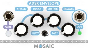 Eurorack Module ADSR Envelope (White Panel) from Mosaic