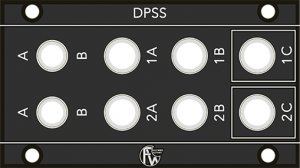 Eurorack Module Dual Passive Stereo Switch (1U) from Fully Wired Electronics