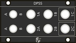 Eurorack Module Dual Passive Stereo Switch (1U) from Fully Wired Electronics