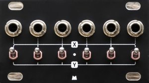 Eurorack Module Switched Mult 1U - Black Panel from Mörk Modules