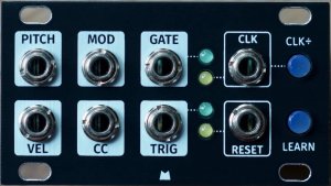 Eurorack Module Midi1U Black Panel from Other/unknown