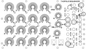 Eurorack Module Tadpole 16 Step Sequencer from Blue Lantern Modules