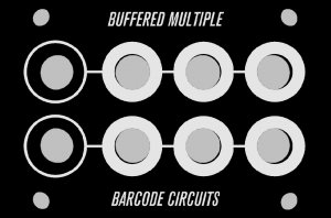 Eurorack Module Buffered Multiple from Barcode Circuits