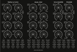 MU Module Triple LF-VCO / Dual Env / VCA Shaper / Phaser from Rob Hordijk