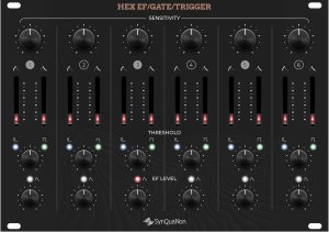 Eurorack Module SM Hex EF-Gate-Trigger from SynQuaNon