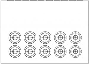 Pedals Module Custom 10 Way Junction Box With TRS Isolated Jacks (Jacks on Top) from American Loopers