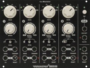 Eurorack Module Fourmulator Quad Digital LFO from Vermona