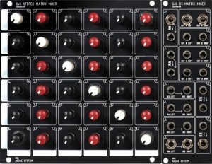 Eurorack Module ADDAC814 6x6 Stereo Matrix Mixer from ADDAC System