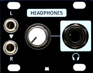 Eurorack Module Headphones 1U (Black Panel) from Other/unknown