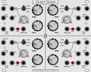 Eurorack Module Quad Slope from CGS