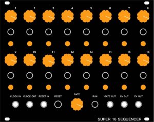 Eurorack Module Super 16 CV / Gate Sequencer v.2 from Other/unknown